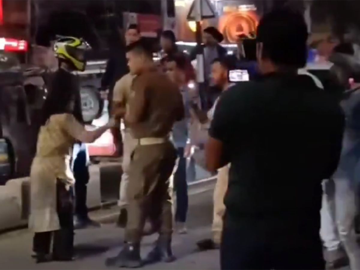 Drunk Woman Creates Chaos in Guwahati Market