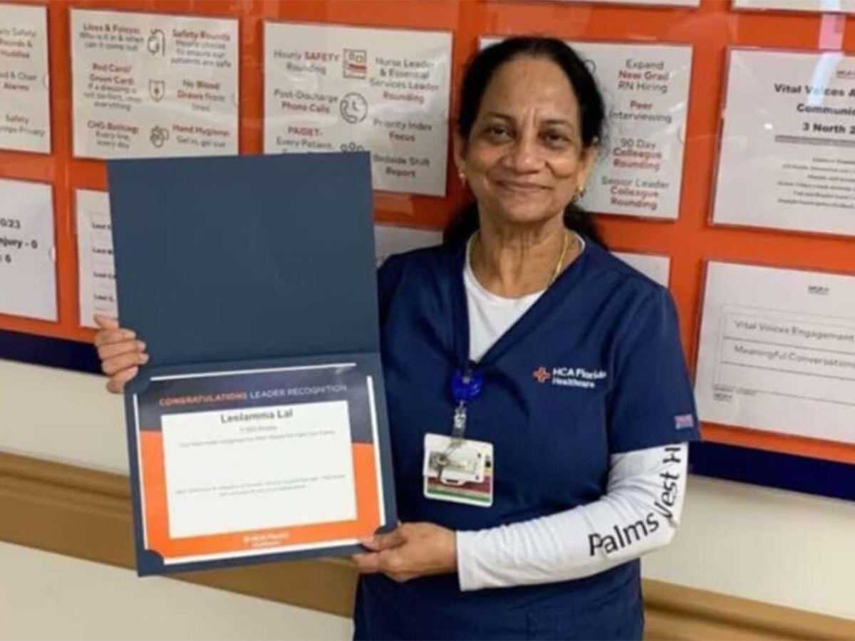 Indian Nurse Leelamma lal Attacked Palm West Hotel Florida USA