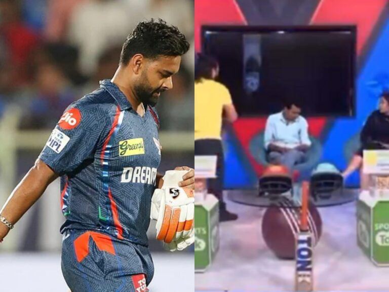 Journalist Smashes TV After Rishabh Pant Poor Knock