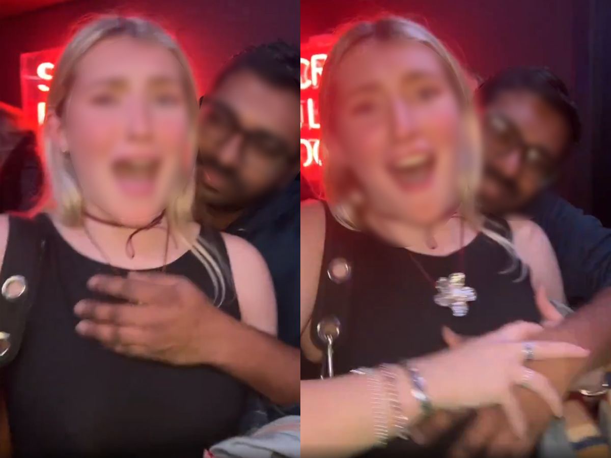 Man Creepy Moves Caught on Camera