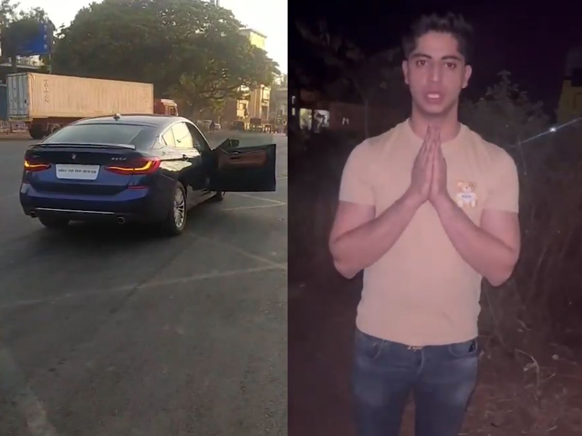 Man Urinates At Traffic Signal Apologizes
