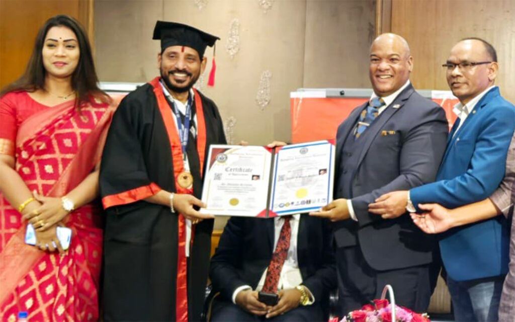 MLC Duvvada Srinivas Gets Doctorate