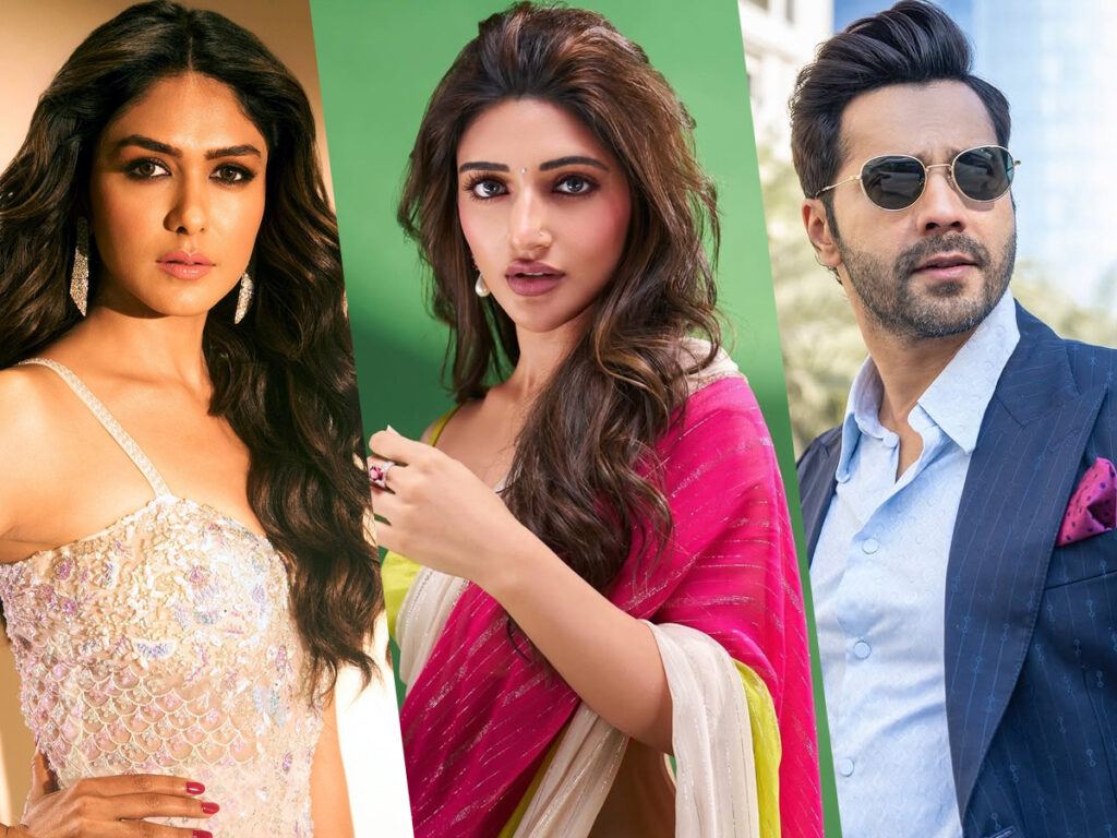 Mrunal Thakur Sreeleela Varun Dhawan