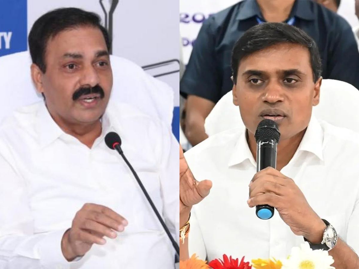 Kakani Govardhan Reddy & Midhun Reddy YSRCP Leaders