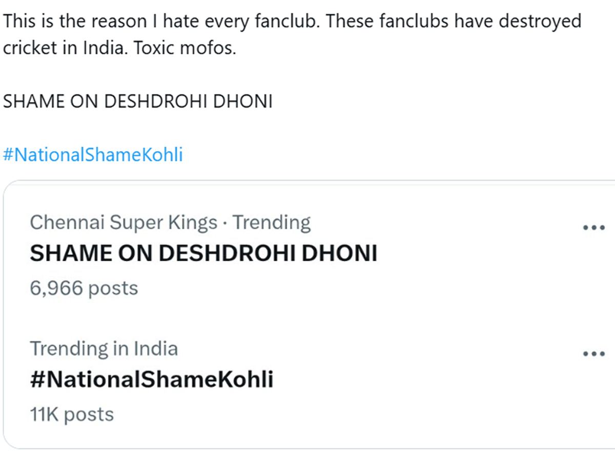 Dhoni Deshdrohi Kohli National Shame