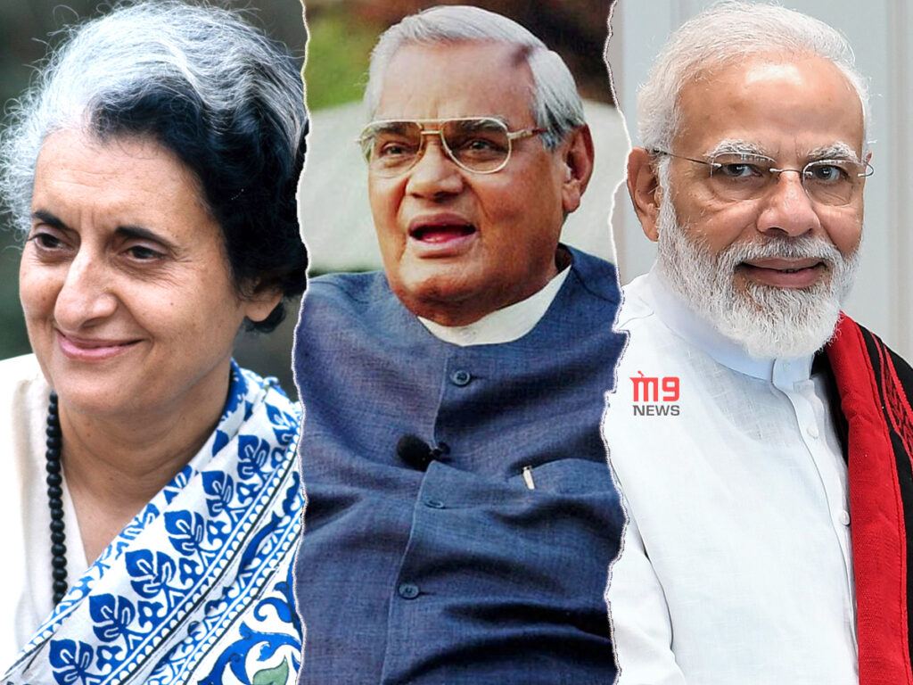 Indira Gandhi Atal Bihari Vajpayee Narendra Modi