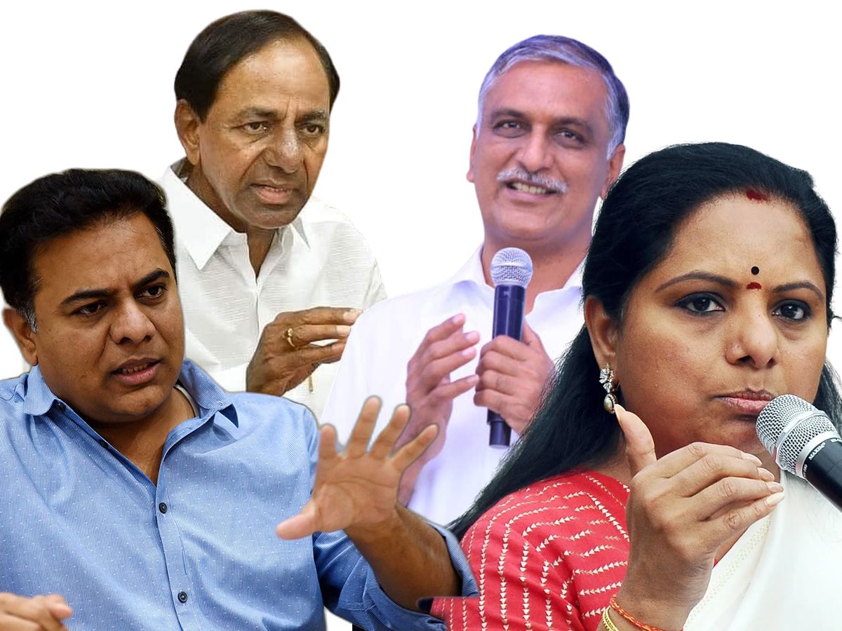 kcr-kavitha-ktr-harish-rao