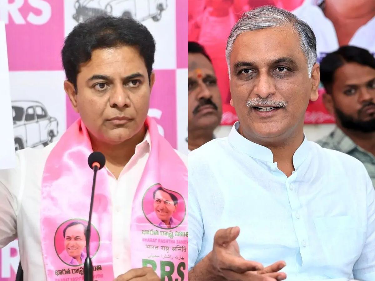 KTR Crying on Revanth Reddy and Harish Rao on Chandrababu Naidu