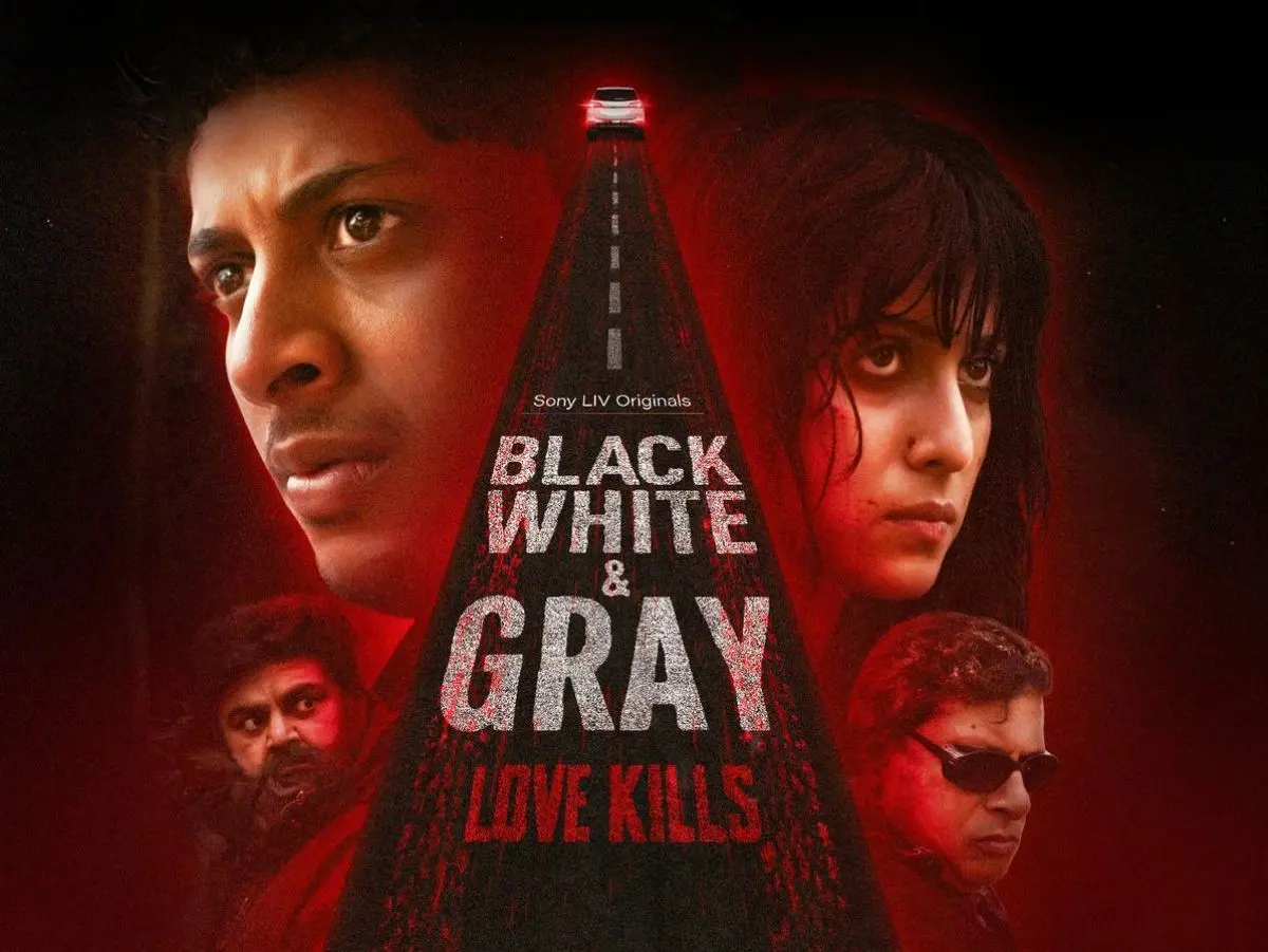 SonyLIV Show Black White & Grey