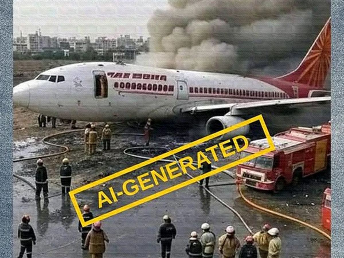 Ahmedabad Plane Crash: Social Media Fails Victims with AI Images
