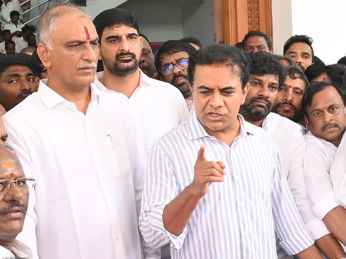 Does KTR have Harish Rao support