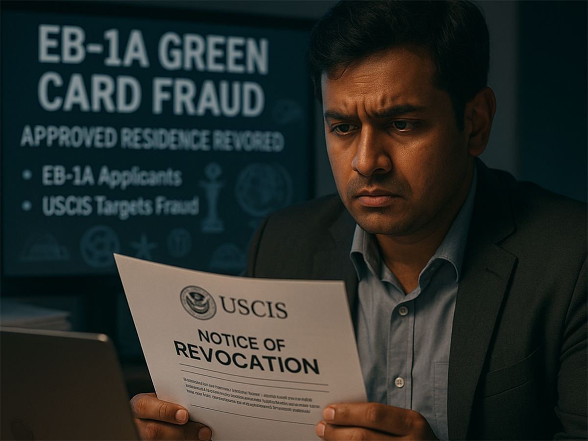 EB-1A Crackdown: USCIS Revoking Approved Indians