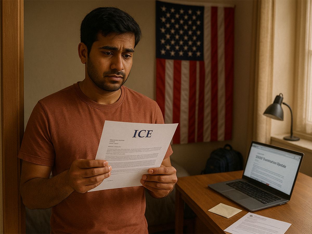 ICE Mails F1 Terminated Students