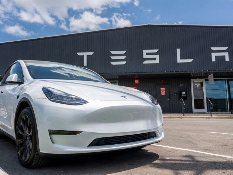 Tesla showroom in Mumbai
