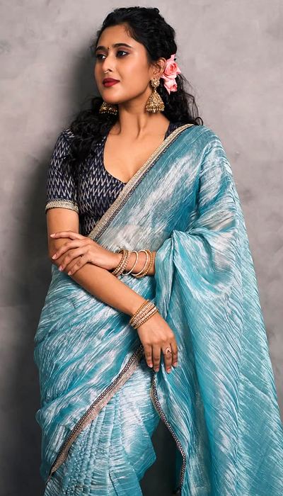 Maanushi Khair Slays in Saree