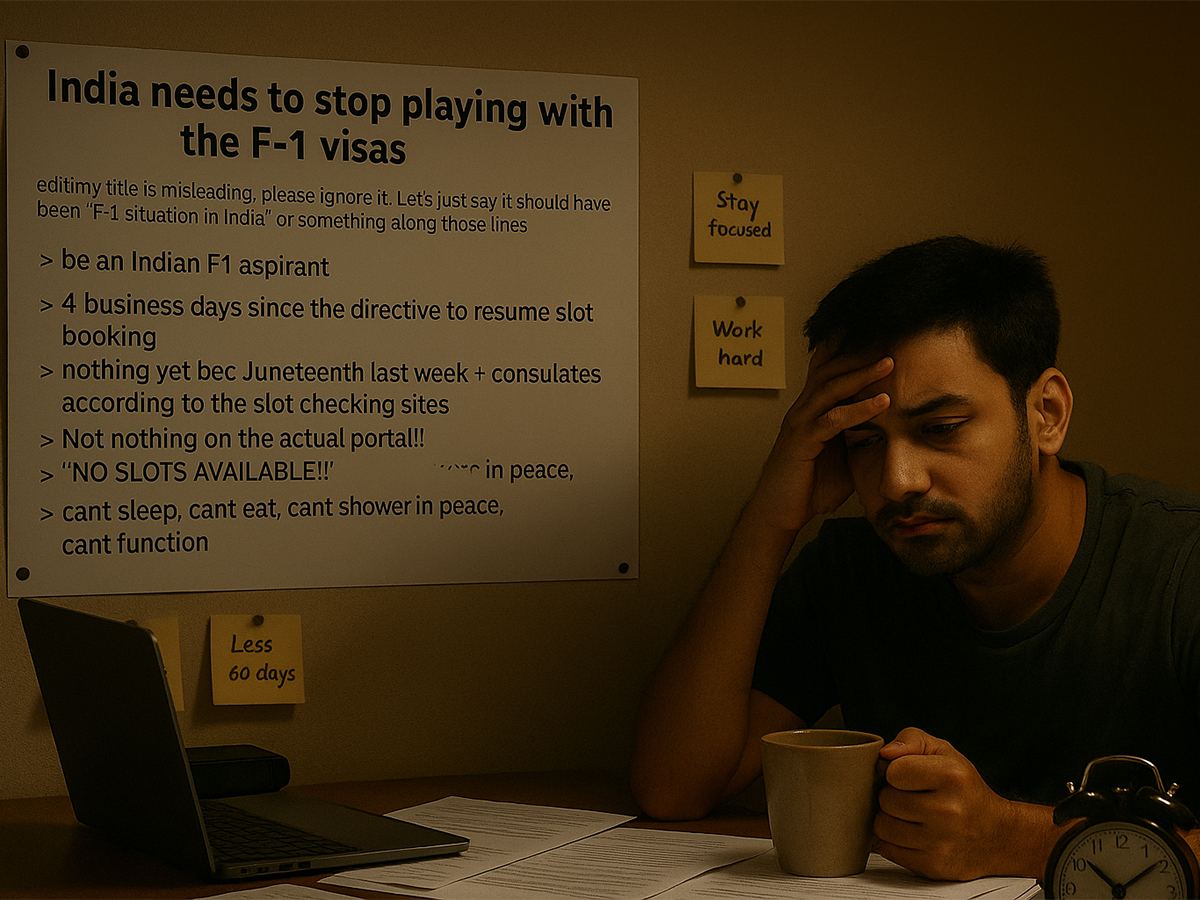 No Visa Slots for Record Students: F-1 Dreams Dead?