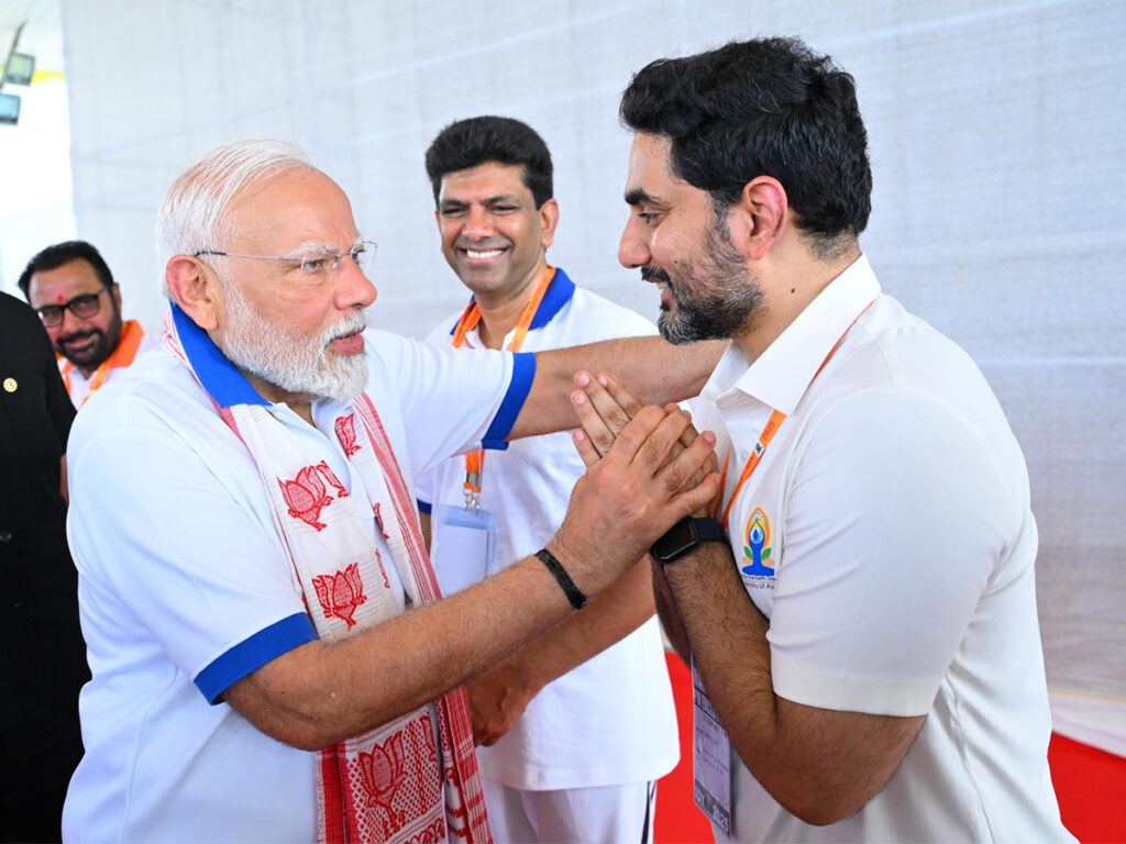PM Modi Recognized Nara Lokesh