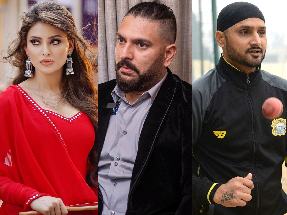 Urvashi Rautela Yuvraj Singh Harbhajan Singh
