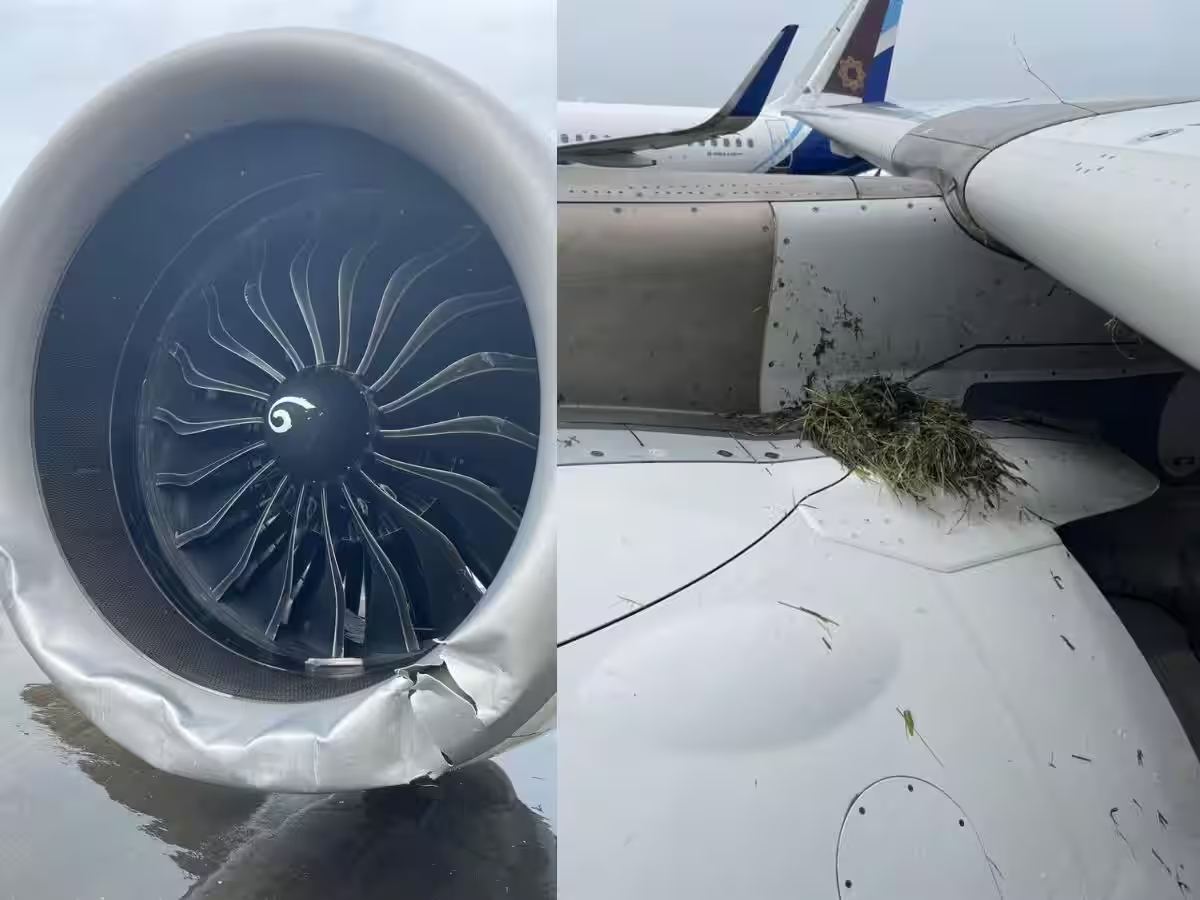 Air India Flight Damaged