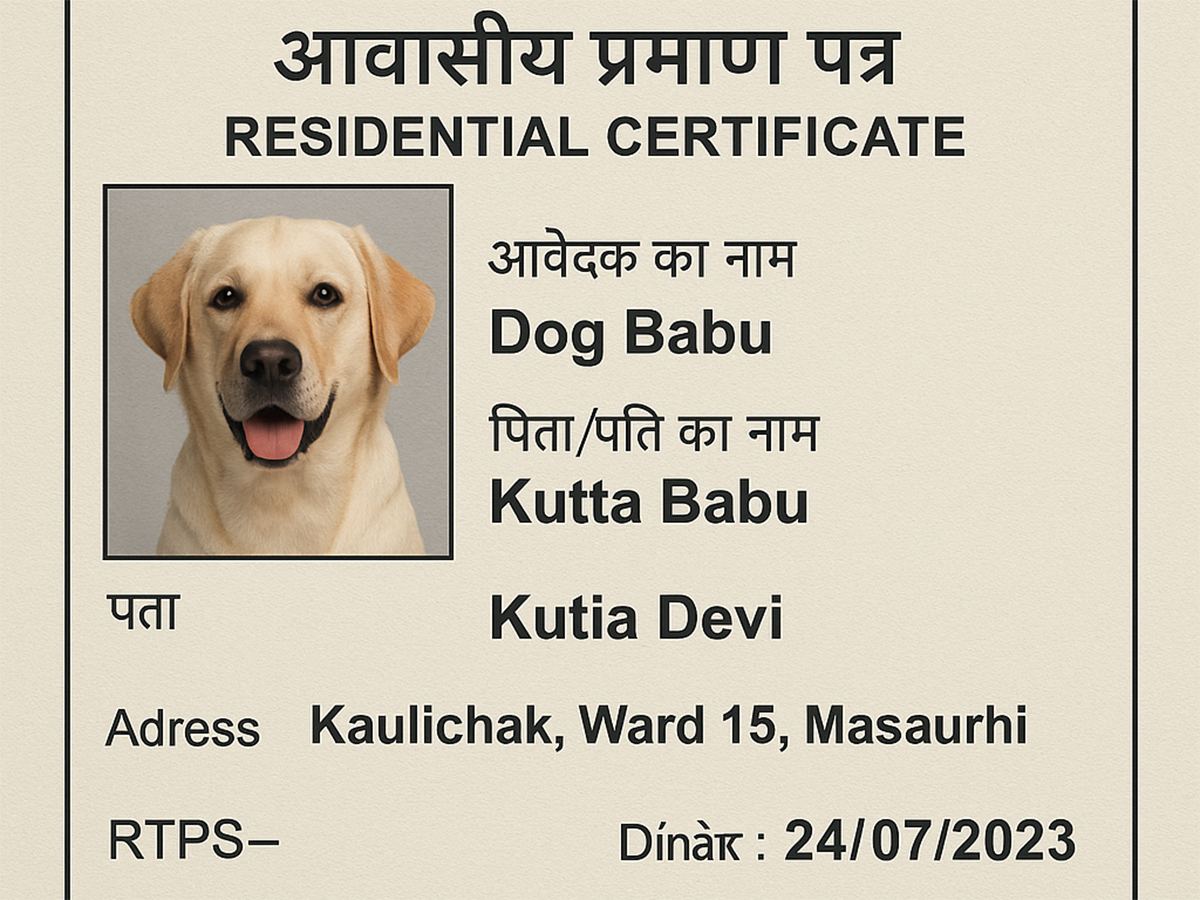 Dog Gets ID Before Voters in Bihar
