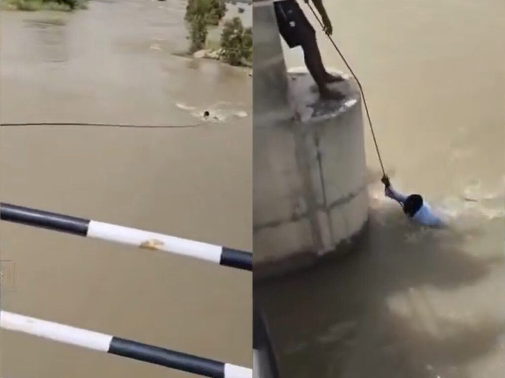 Wife Pushes Husband in Krishna River While Taking Selfie