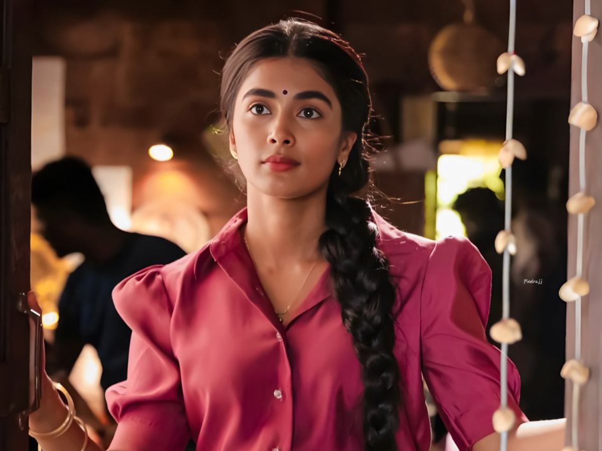 Pooja Hegde during an interview about typecasting in Bollywood