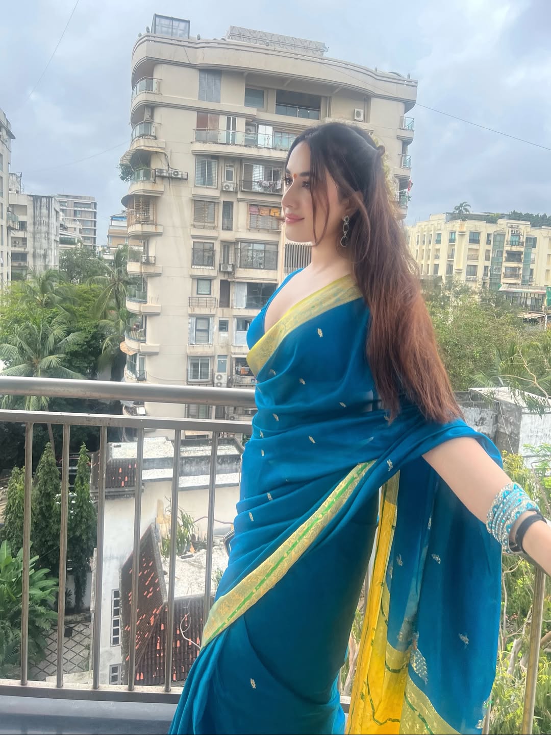 Calm yet captivating, Aditi Budhathoki stuns in chic modern elegance.