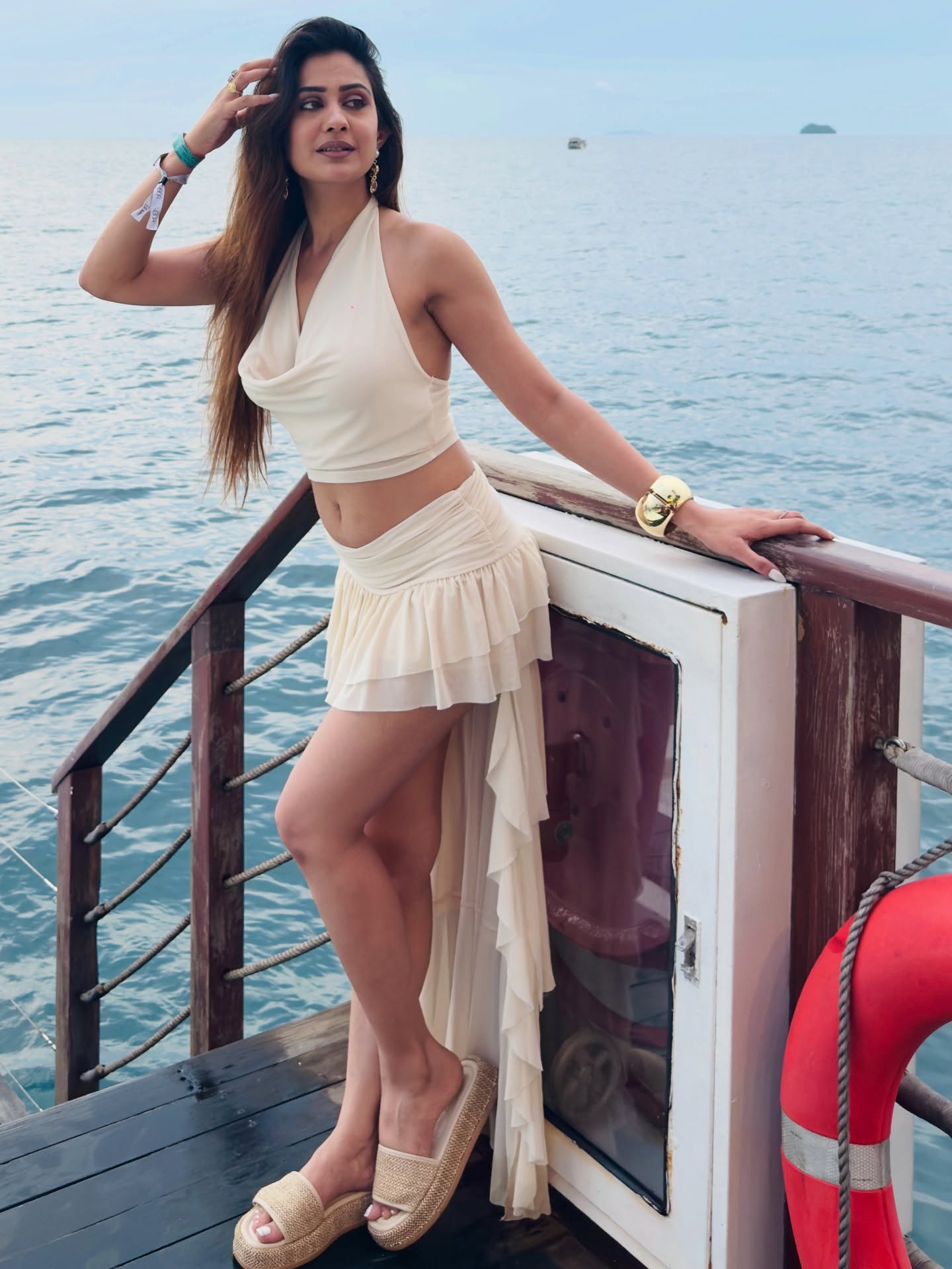 Akanksha Bhalla Yacht Glam Stuns with Charm and Confidence