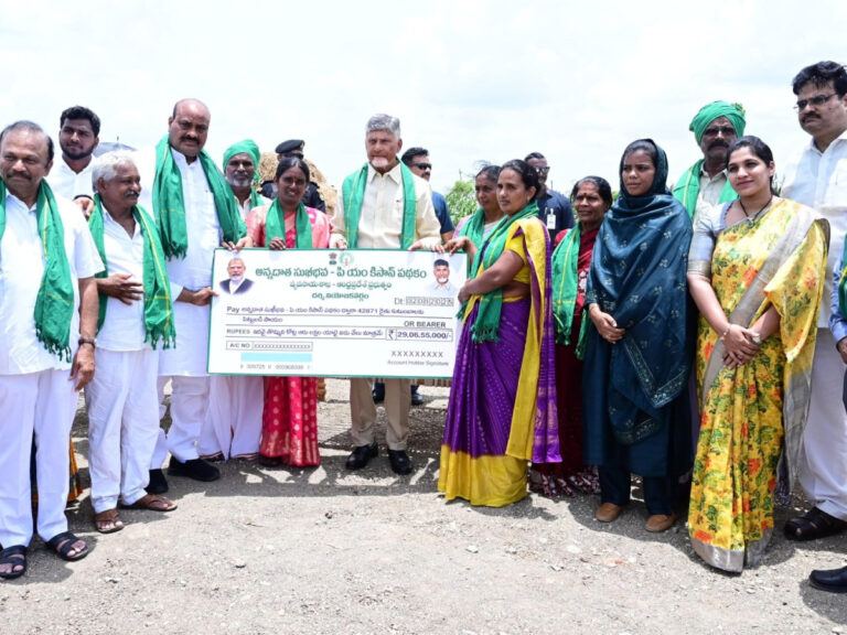 Chandrababu Naidu launches Annadata Sukhibhava