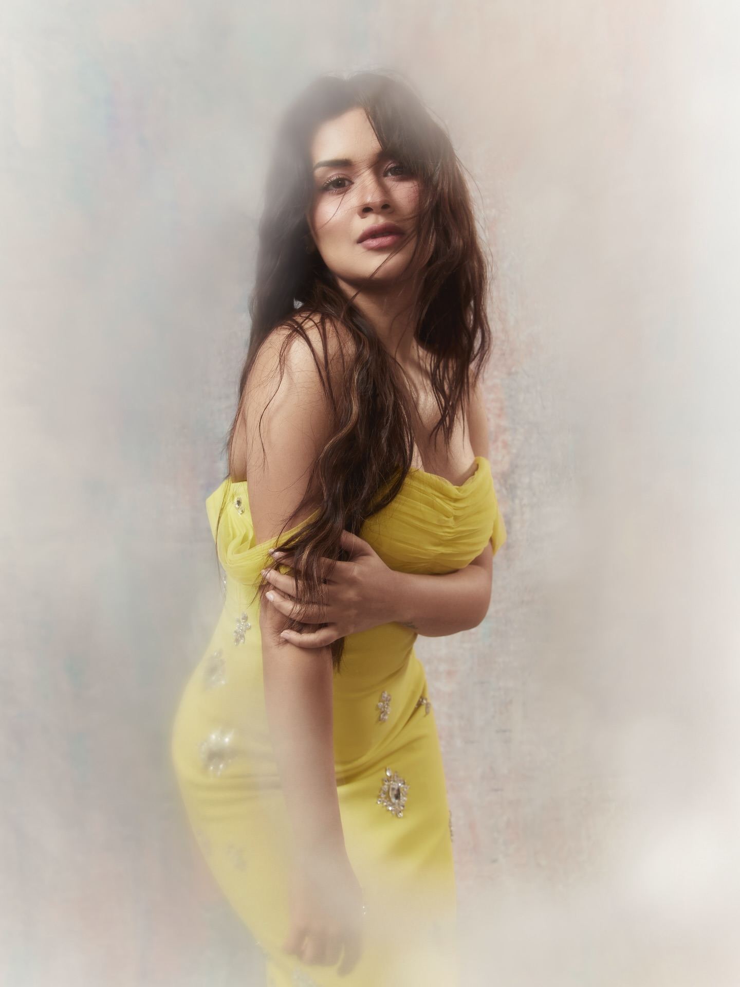 Golden elegance defines Avneet Kaur yellow gown stunning fashion look