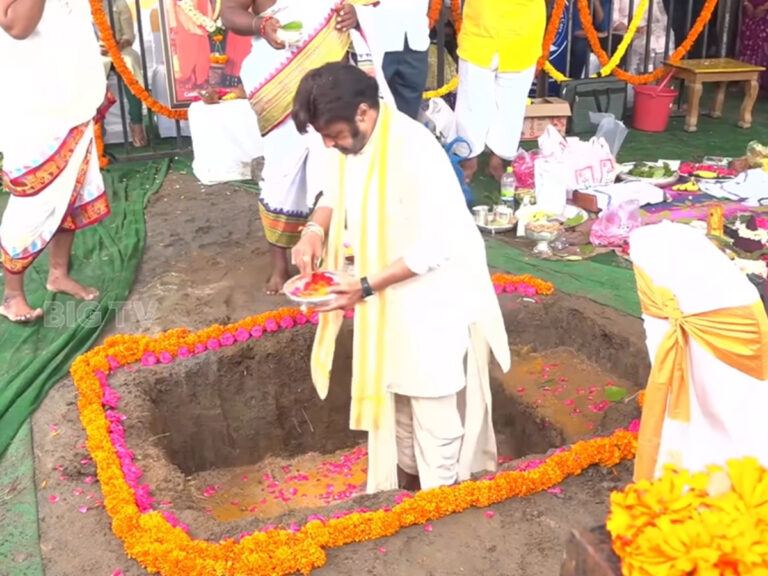 Balakrishna at Amaravati cancer facility launch