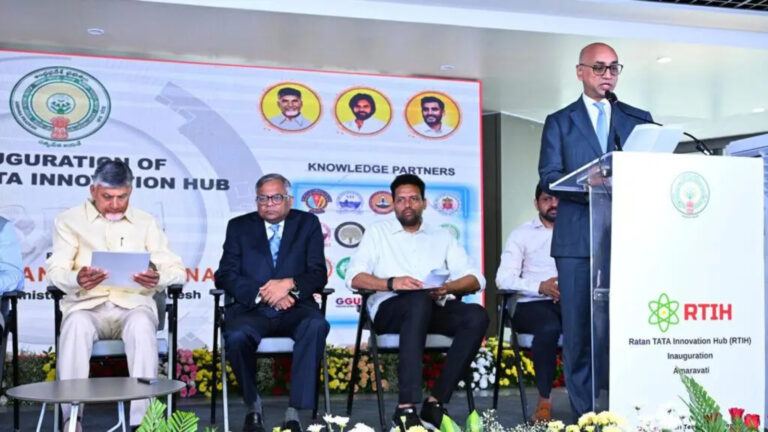 Galla Jayadev with Chandrababu Naidu