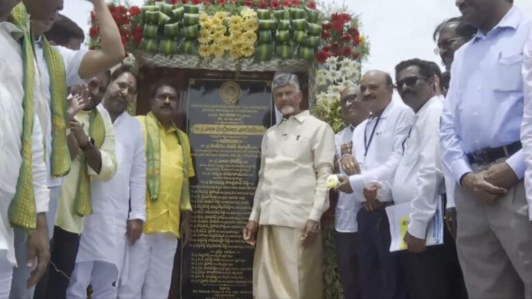 CM Chandrababu in Krishna waters boat ride