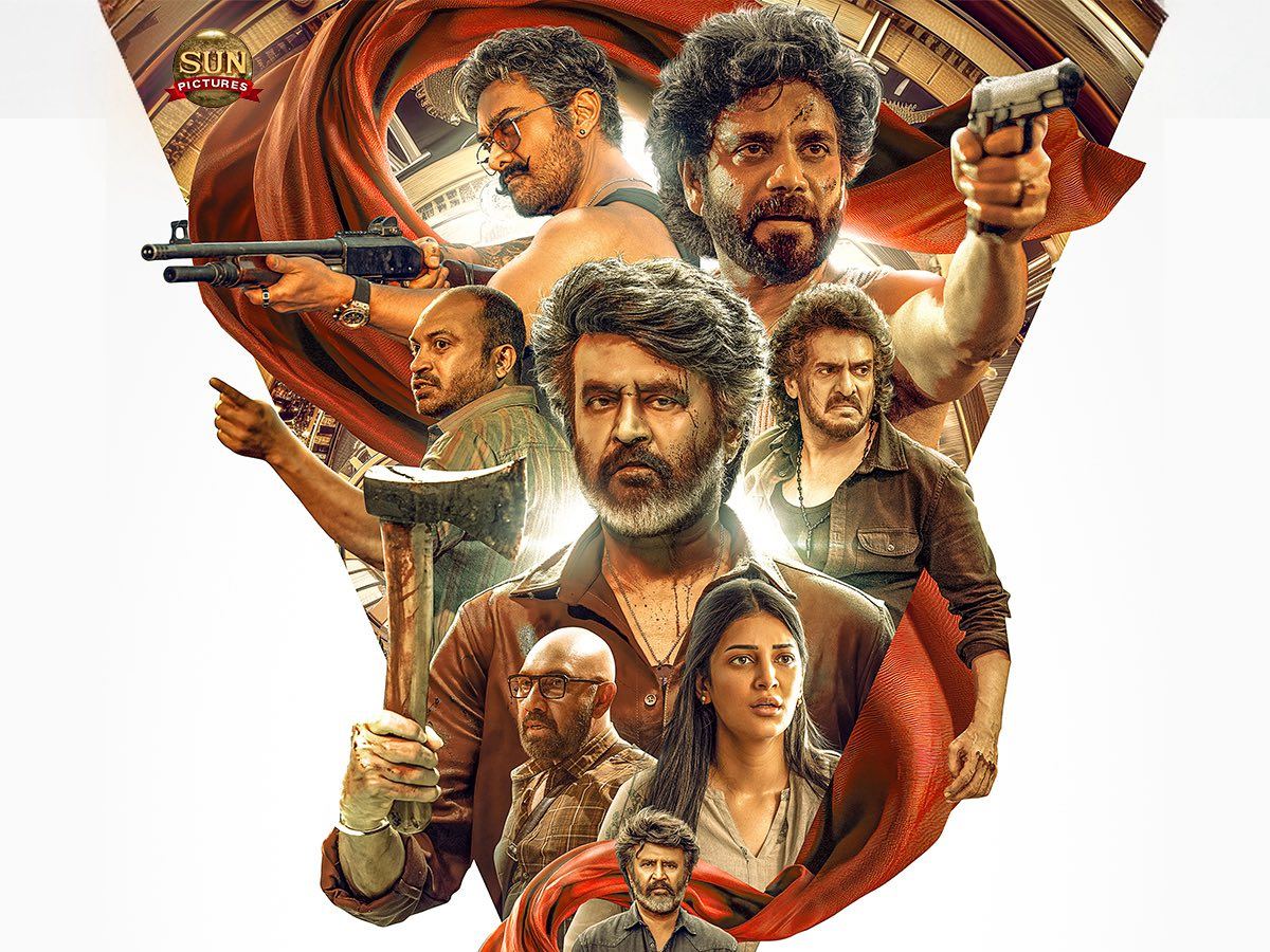 Coolie movie poster featuring Rajinikanth