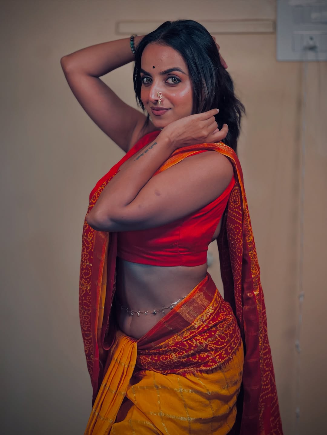 Deeksha Bhise flaunts her dusky diva vibes with effortless elegance.