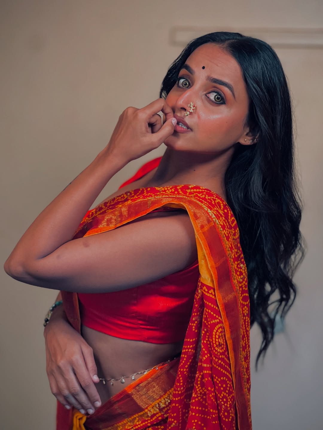 Deeksha Bhise flaunts her dusky diva vibes, radiating charm and beauty.