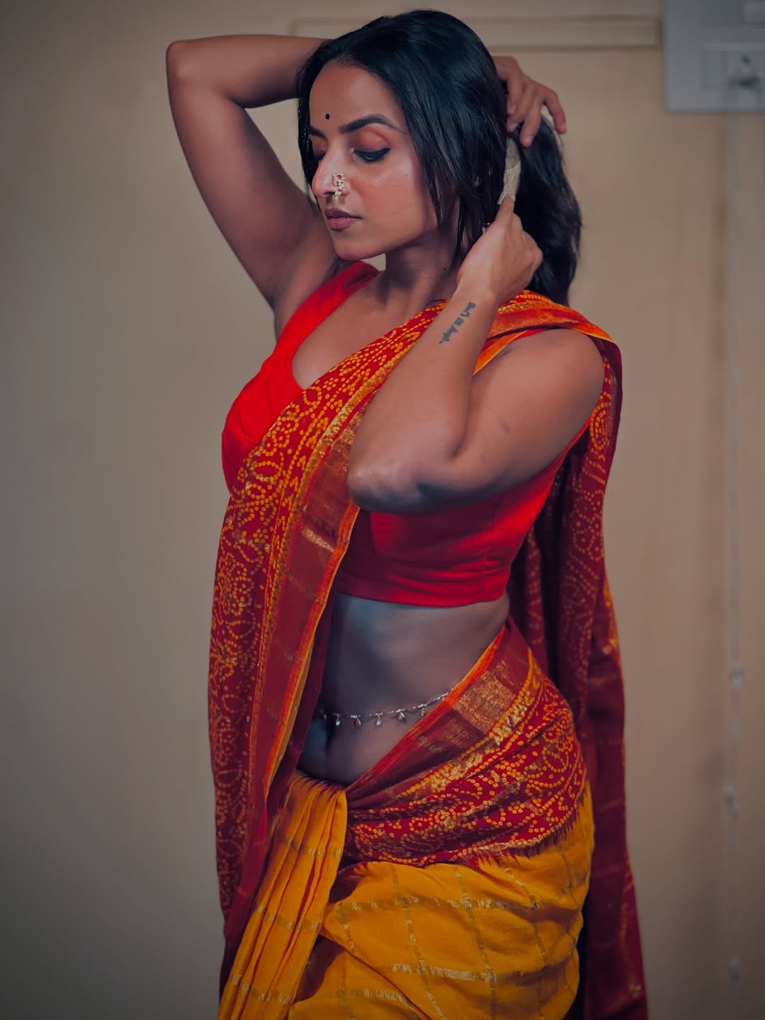 Deeksha Bhise flaunts her dusky diva vibes, exuding grace and allure.