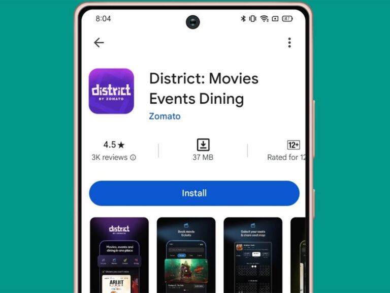 District App ticket booking