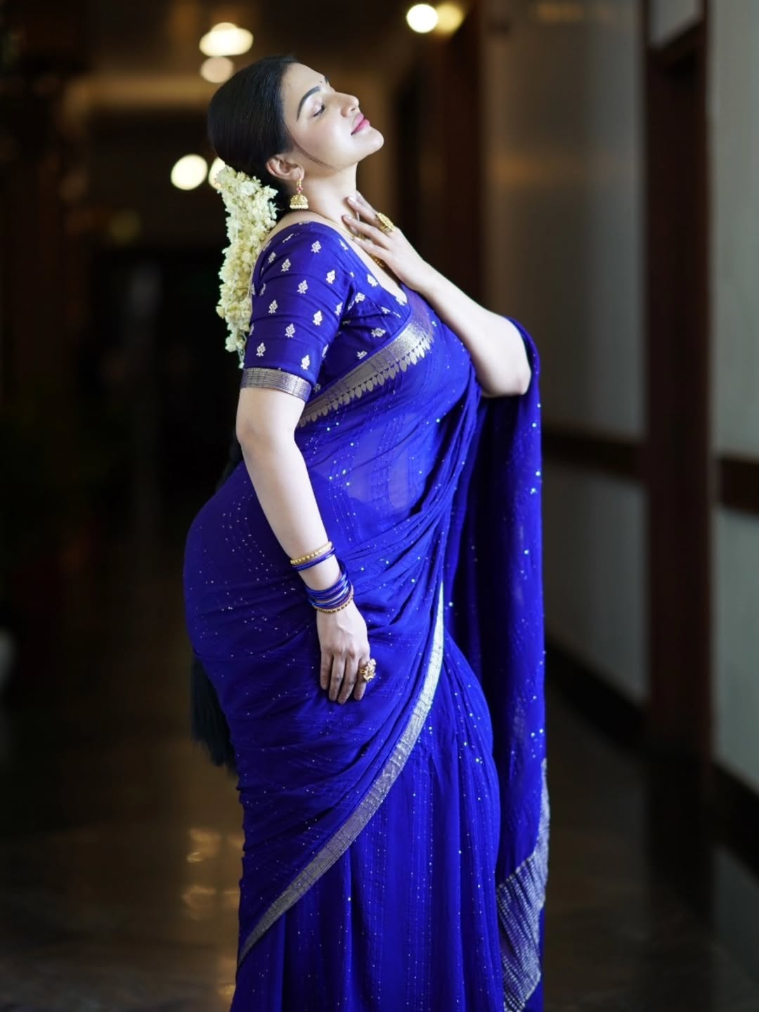Honey Rose delights fans with her style in graceful modern attire.