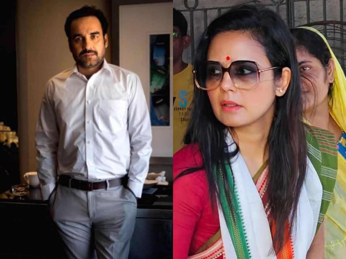 Mahua Moitra with Pankaj Tripathi photo