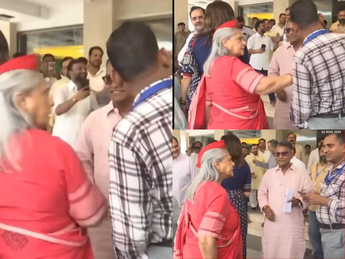 Jaya Bachchan avoiding camera at event