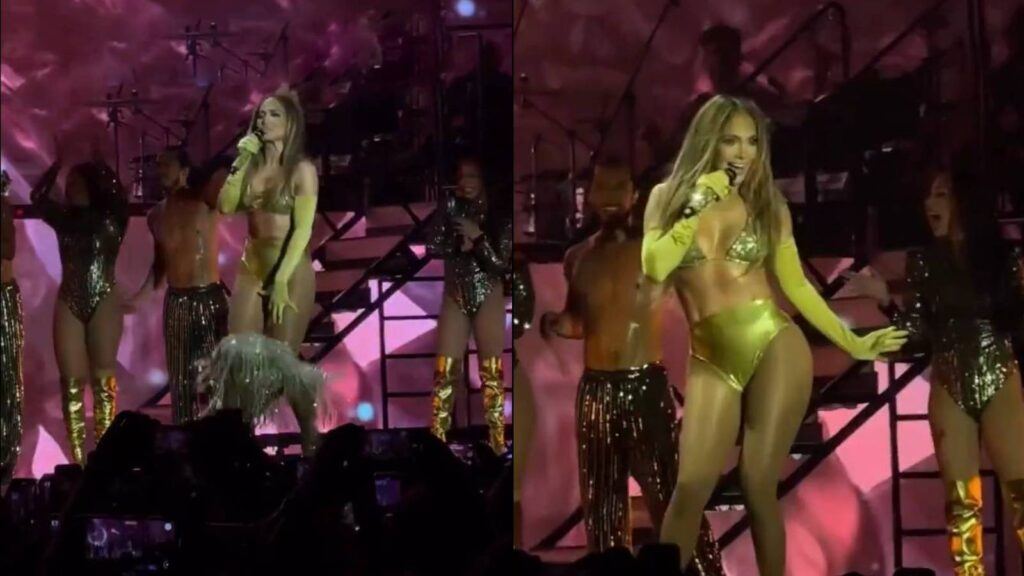 Jennifer Lopez skirt malfunction stage