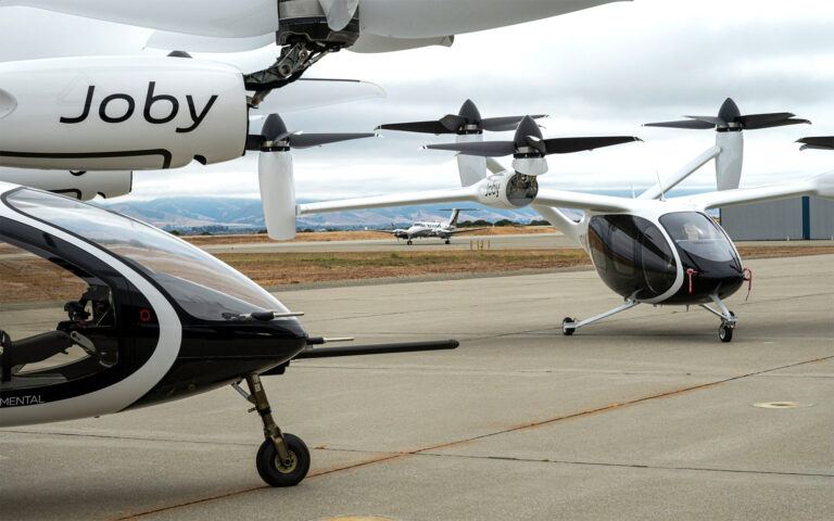 Joby Aviation air taxi flying in California