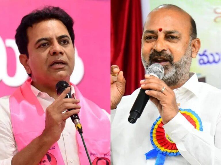 KTR sends defamation notice to Bandi Sanjay