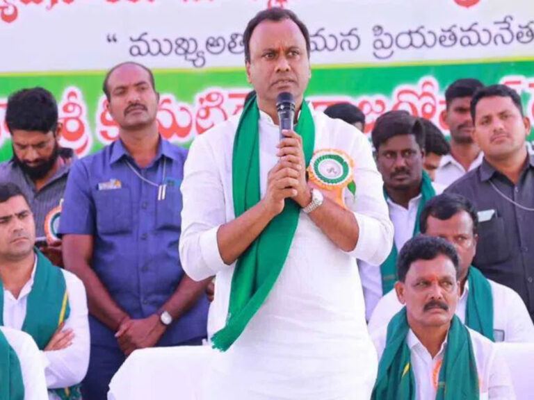 Rajagopal Reddy addressing a press meet