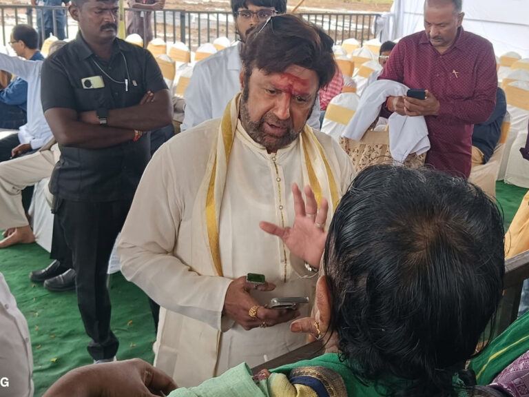 Balakrishna performs bhoomi puja Amaravati