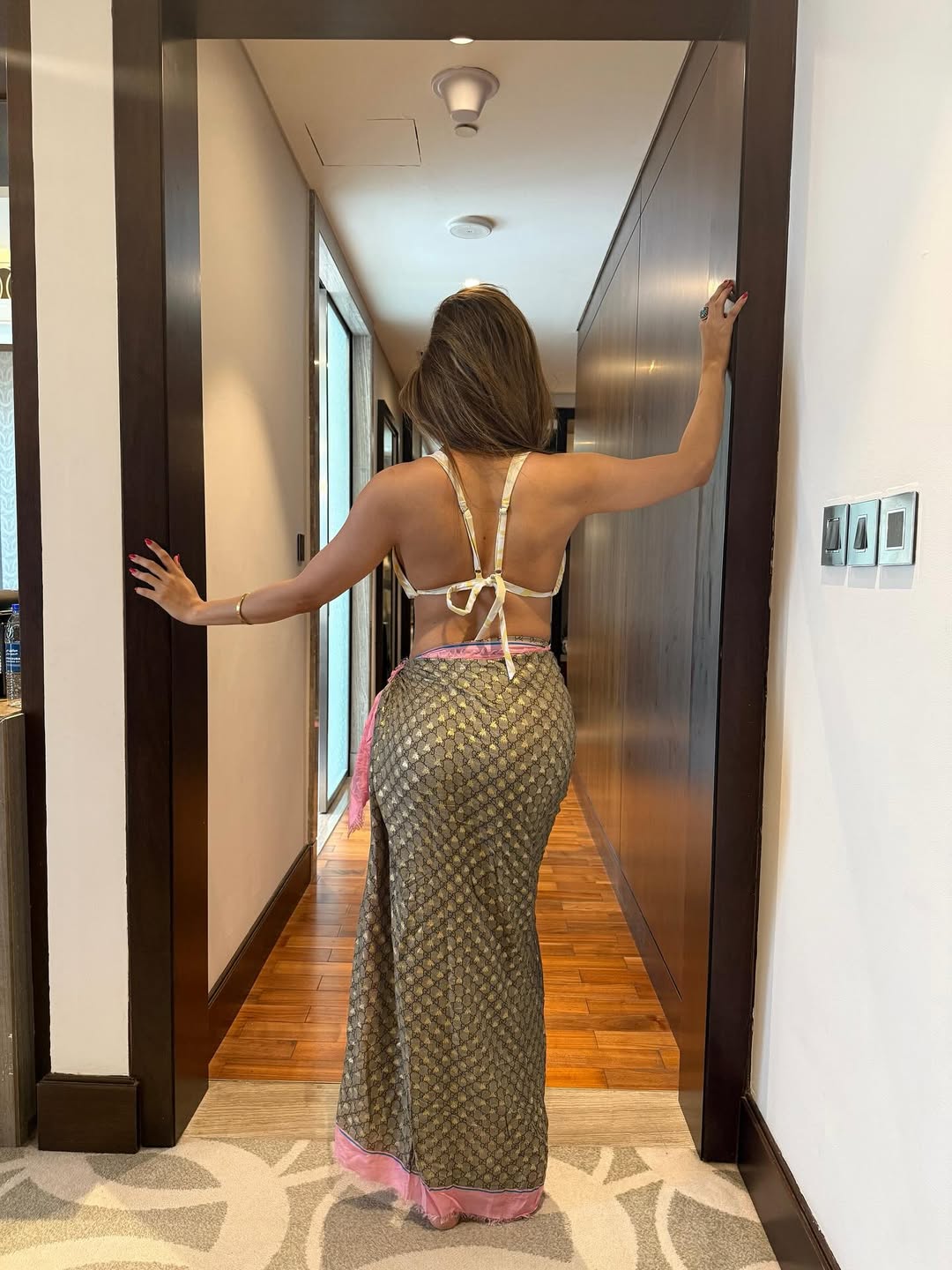 Nikki Tamboli exudes glamour and confidence with striking yet simple poses.