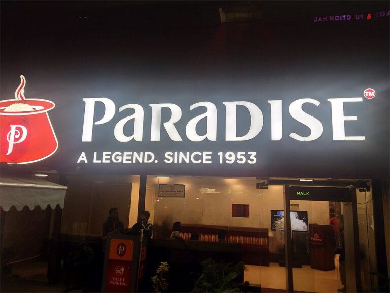 Paradise Restaurant overcharging