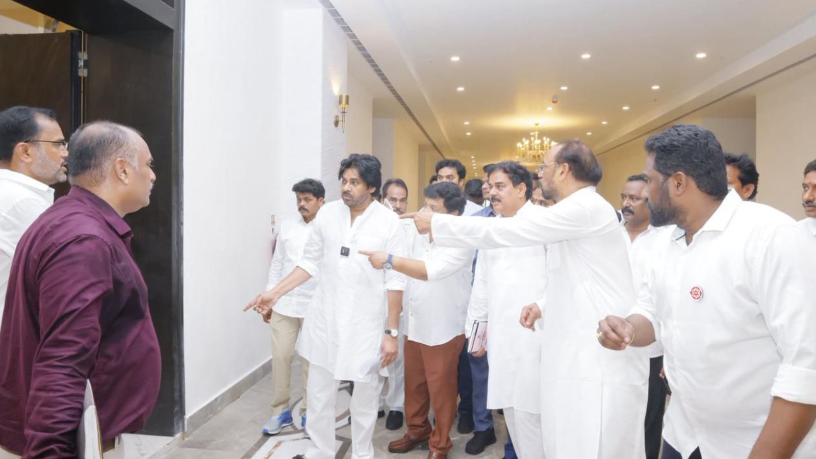 Pawan Kalyan addresses Janasena meeting in Visakhapatnam, visits Rushikonda palace, leaving Jagan worried
