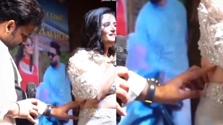 Pawan Singh with Anjali Raghav viral video